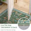 Tapis 5x7 pieds à motif champignon vert lavable et antidérapant, motif floral vintage, idéal pour le salon ou la chambre.-458084316-458084314