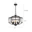 Suspension Kenna Transitional à 5 ​​lumières, finition bronze frotté, largeur 20 pouces