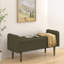 Siège de rangement avec housse en velours - 45,98 po x 16,75 po x 21,75 po Convient à divers intérieurs Rembourrage facile et fonctionnel du tabouret-1571838473