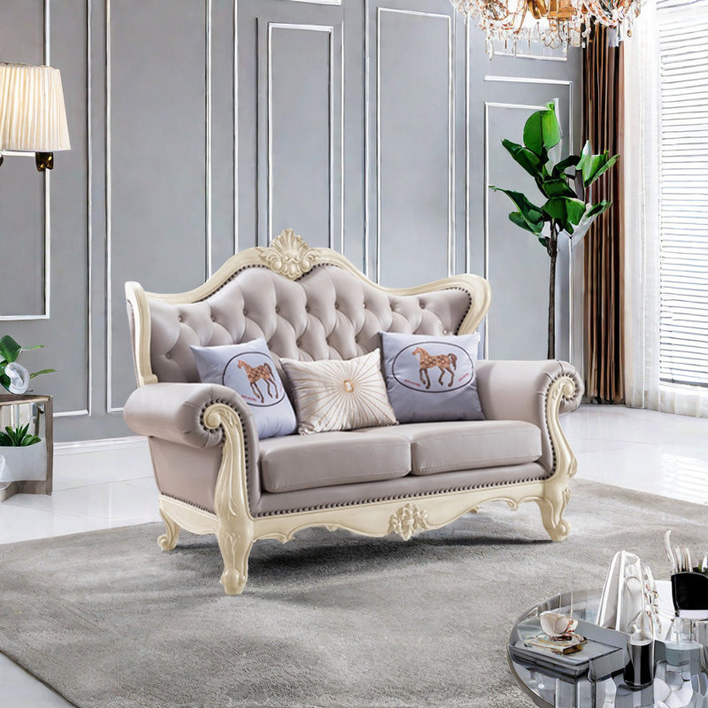 European Style Sofa Solid Wood Sofa