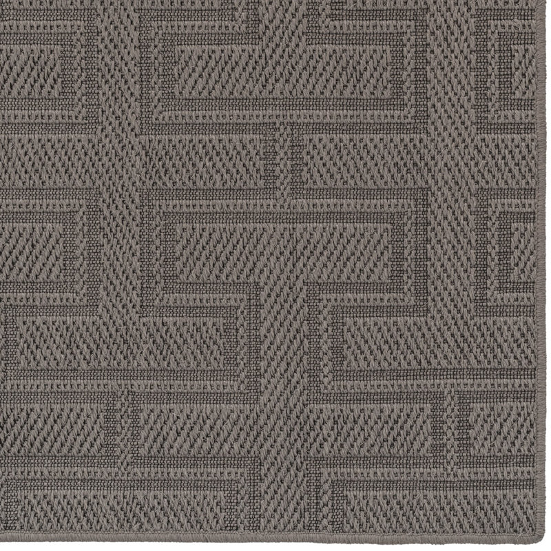 Jute/Sisal Geometric Indoor Rug, Rectangle 5' x 8'