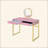 Vanity Desk W/Mirror & Jewelry Tray