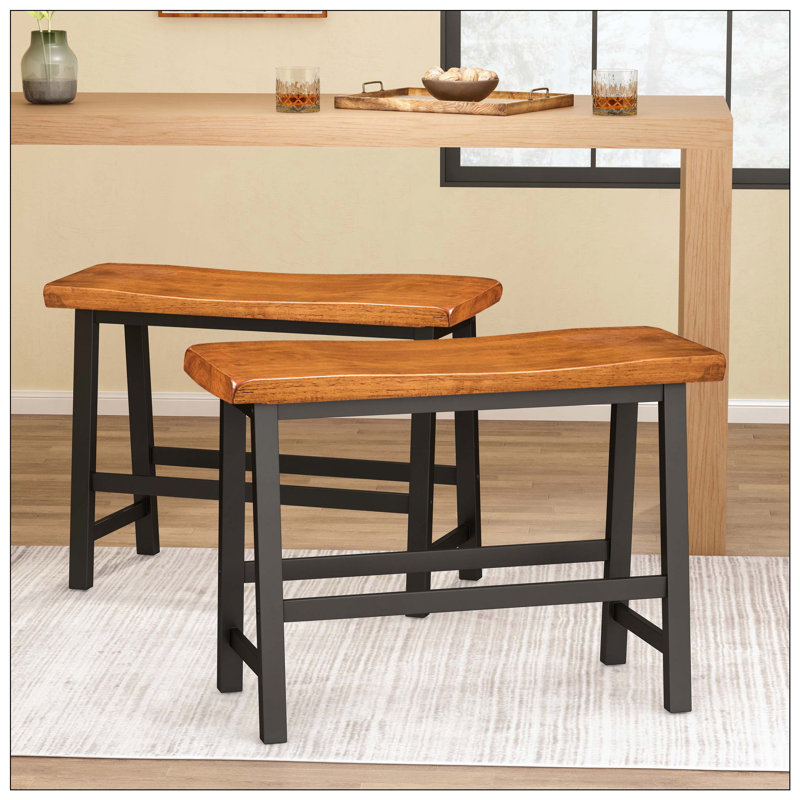 Pomeroy Saddle Bench For Kitchen Counter Or Dining Seating