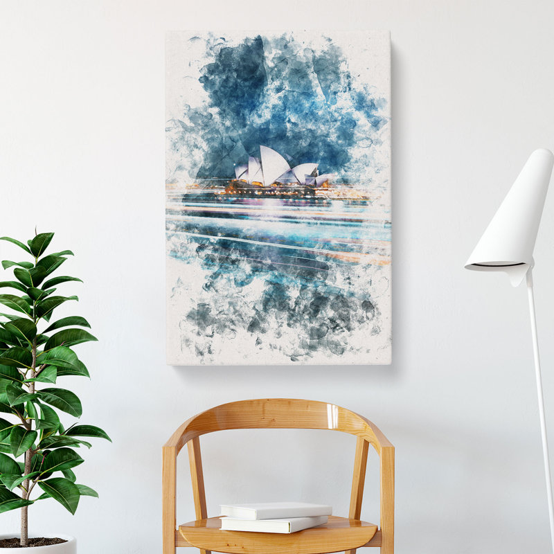 Sydney Opera House Lights - Wrapped Canvas, 76cm H x 50cm W x 3cm D