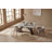 Thomas - Modern Grey Fabric + Pewter Dining Chair