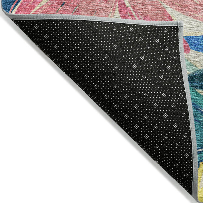 Tapis intérieur / extérieur rose Knottia , 5' x 7'6"