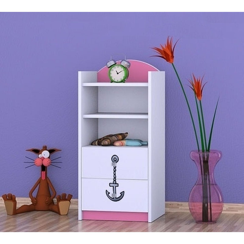 Raphael 96cm H X 45cm W Kids Cube, Pink