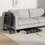 Black Small Folding Table, Height Tilt Adjustable Sofa Laptop Desk