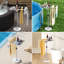 Porte-serviettes de piscine d'extérieur KES, plateau de table pivotant à 360 ° avec 2 porte-gobelets, porte-serviettes d'extérieur avec base en marbre lesté, s'adapte au spa / piscine / spas gonflables, réglable en hauteur