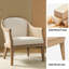 Xaver Farmhouse Boucle Rattan Solid Wood Armchair-126351997