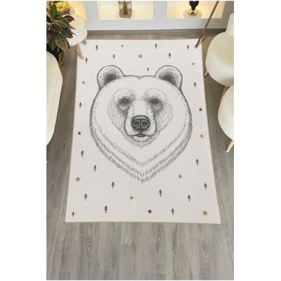 Tapis gris tissé Mosso