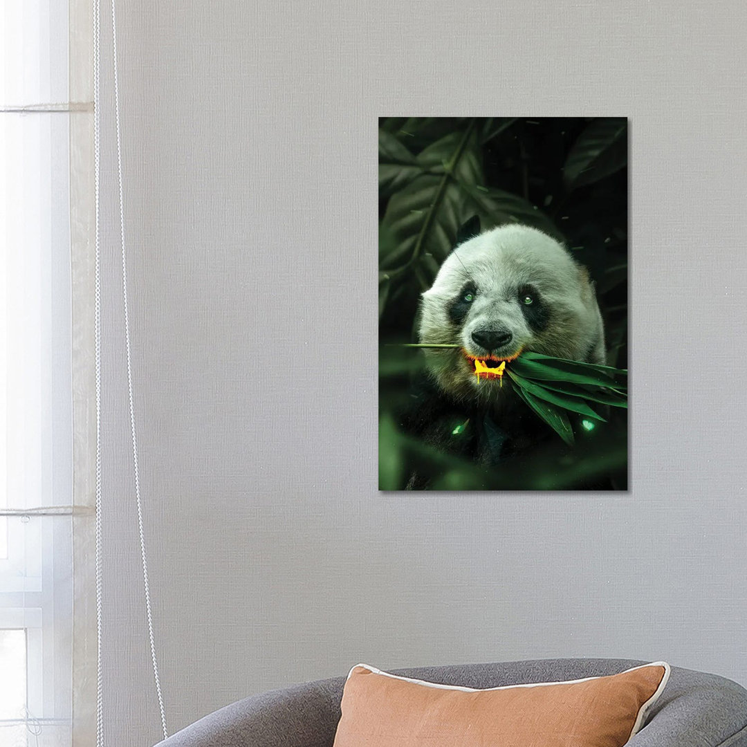 Gold Panda by Milos Karanovic - Wrapped Canvas Painting
