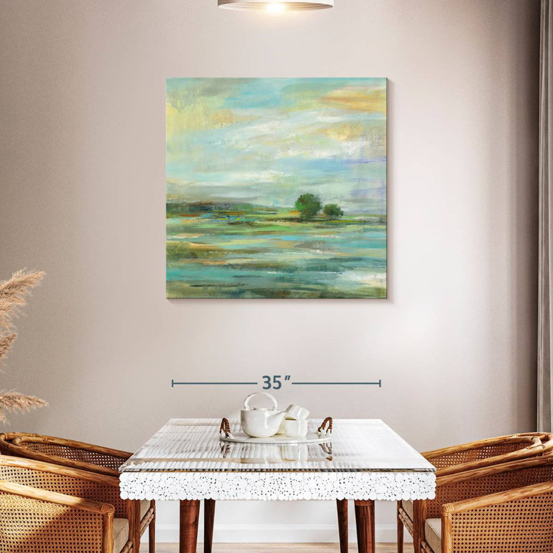 Paysage de sérénité au printemps Alvord, H 36 po x l 36 po