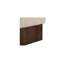 Serge Ottoman Brown Faux Fur-464244754