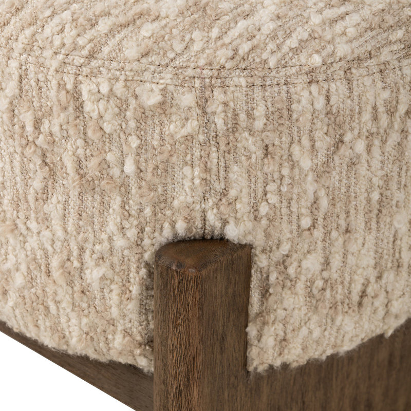 Kirby Accent Bench- 60"-Solema Cream, Solema Cream, Distressed Natural