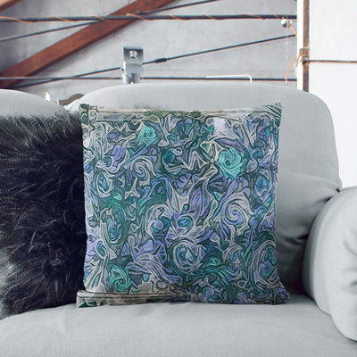 Floral Square Throw Cushion