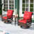 Red Cushion/Brown Frame