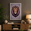 Regal Lion Modern 1 Piece Wrapped Canvas Wall Art-1801289028-1801289034
