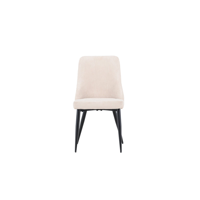 Olmitz 49cm H Polyester Upholstered Side Chair in Beige