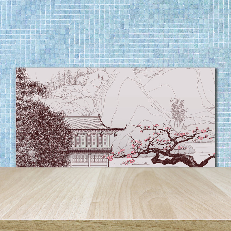 Coey 50cm W x 100cm L Glass Peel and Stick Panel