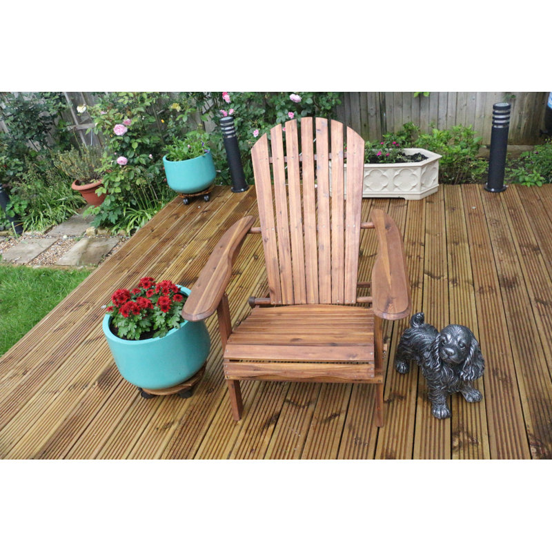 Folding Adirondack Chair FSC 100% Acacia Wood, Brown