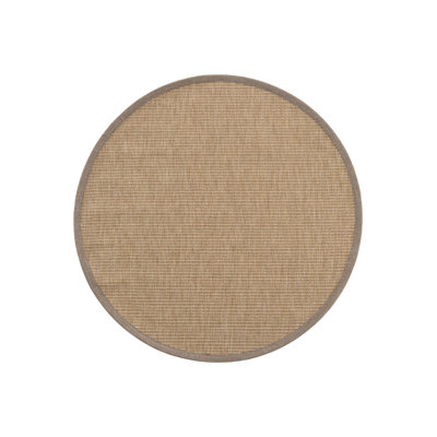Round Roelant Solid Colour Machine Made Indoor / Outdoor Area Rug