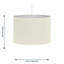 Round Cotton Pendant Shade ( Uno ) in White-67016396