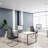 Mesh Back Conference Chairs with Arms and Metal Sled Base, Set of 2-277415955
