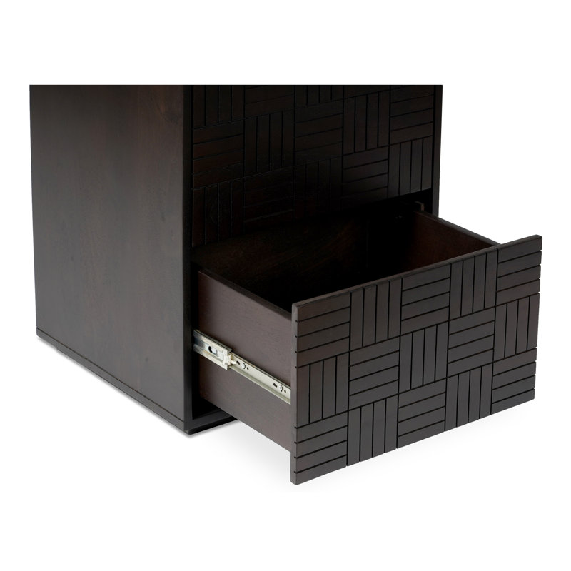 Denman 2 - Drawer Solid Wood Nightstand