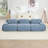 Anwen 3-Piece Modular Corduroy Sectional, 32D High-Resilience Sponge Sofa For Living Room-559417858