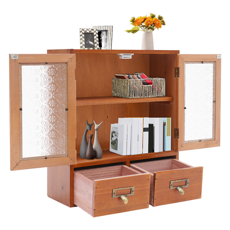 Boîte de rangement de tiroir de bureau en bois