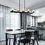 Moderne pour îlot de cuisine - 10 lumières suspendues en cristal noir à hauteur réglable à chaque plafond G9 10 * G9 * Max 40W
