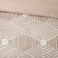 Housse de couette en coton très grand / très grand - motif géométrique, rosé, revers uni, géométrique sans produits chimiques, fermeture à boutons, insert, lavable-118640608-118640612