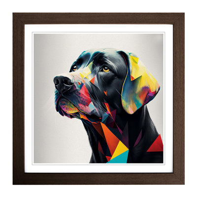 Labrador Retriever Bauhaus - Framed Print
