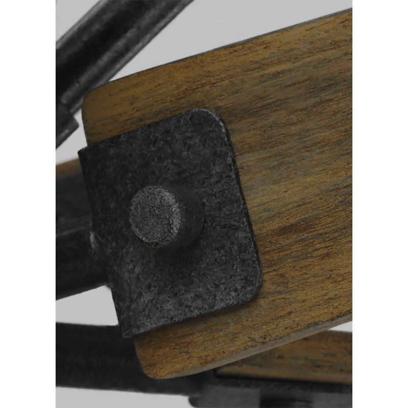 Lustre sphérique spoutnik à 6 lumières Jenneifer, Patiné foncé