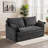 59.5" Convertible Sofa Bed 2-in-1 Upholstered Reclining Sleeper Sofa Couch Bed with Side Storage and USB/C-TYPE-561095428