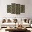 «Lattice Gold Leaves», reproduction d'art sur toile-311036572