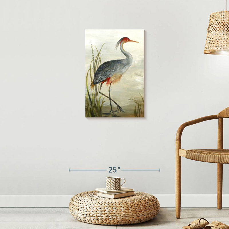 Grey Heron, reproduction sur toile, H 24 po x l 16 po x P 1,25 po