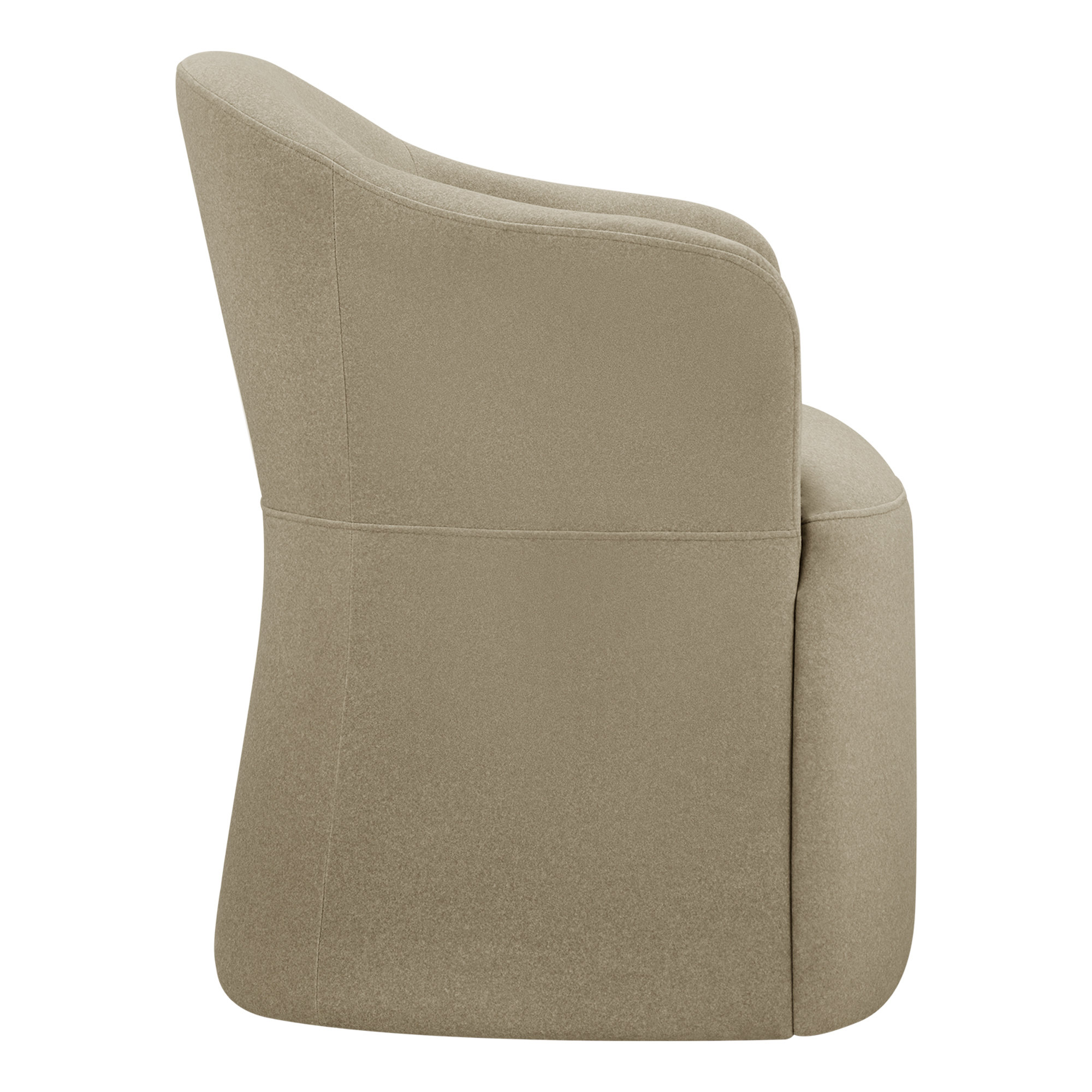 Janina Upholstered Arm Chair, Vesper Sand Velvet