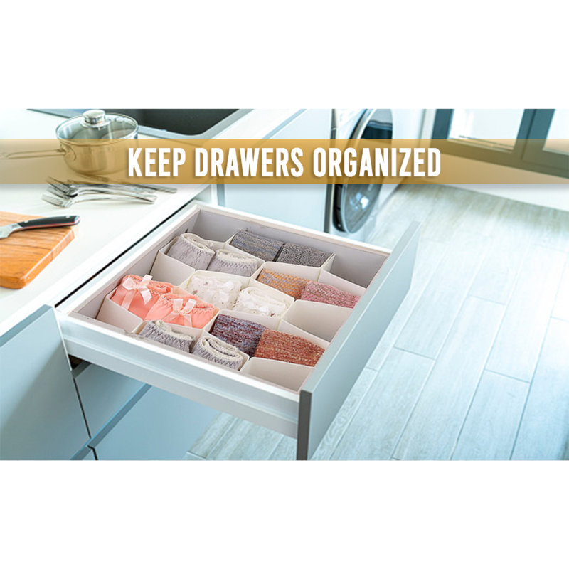 2.6"H x 3.3"W x 13.7"D Drawer Organizer