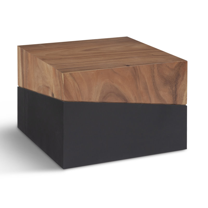 Geometry Block Coffee Table, Brown