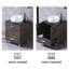 Alderico 36'' Single Bathroom Vanity with Glass Top