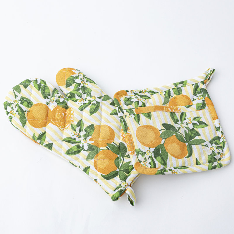 Ensemble de gant de jardin fleur d'oranger
