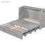 Lit double en gris, tiroir, douilles et ports, poulie pour l'espace - Conscious Home Designs gris avec tiroir et poulie, super petites salles de sport