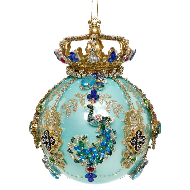 Crown Jewels Ornament, Turquoise - 7 Inches