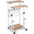 Height Adjustable Mobile Computer Stand-Up Desk With 2 Modes