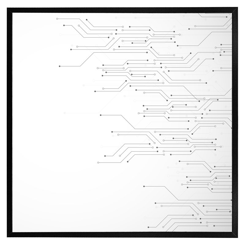 Single Picture Frame Print, Black, 76cm H x 76cm W