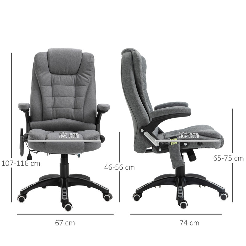 Waynefleet Polyester Office Chair, Grey