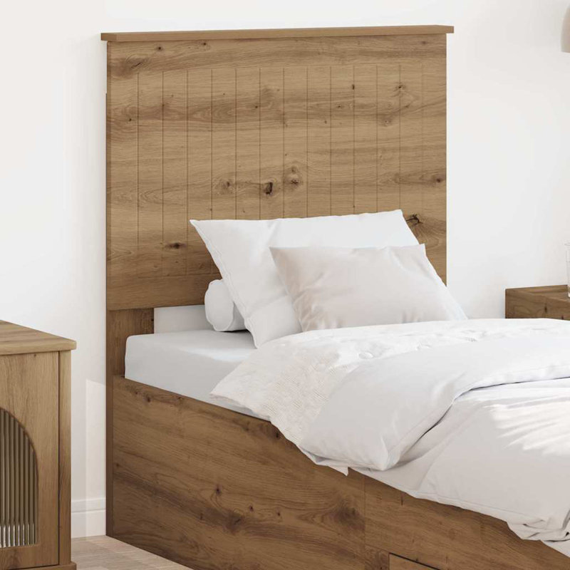 Panel Headboard, UK Small Single - DE 75 x 190 cm, Artisan Oak