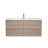 Mahkel 48" W x 18" D x 22" H Single Bathroom Vaity with Ceramic Top Wall Mounted Vanity with Sink